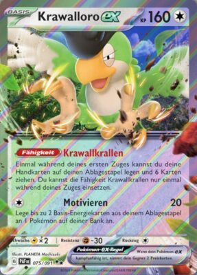 Krawalloro-ex_075-091_PAF-DE_Paldeas-Schicksale_Paldean-Fates_Pokémon-Karte_Deutsch
