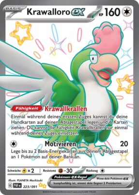 Krawalloro-ex_223-091_PAF-DE_Shiny_Schillernd_Paldeas-Schicksale_Full-Art_Pokémon-Karte_Deutsch