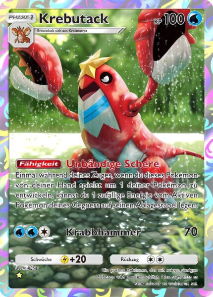 Krebutak-Deluxepack-ex-A4b-Pokémon-TCG-Sammelkartenspiel-Pocket-Illustration-Rare-Karte