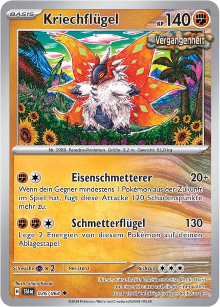 Kriechflügel_026-064_SFA-DE_Nebel-der-Sagen_Pokémon-Karte_Deutsch-TCG-Sammelkartenspiel_Karmesin-Purpur