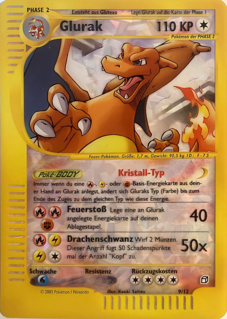 Kristall-Glurak-Skyridge-Box-Topper-9-12-XXL-Jumbo-Pokémon-Karte-Deutsch