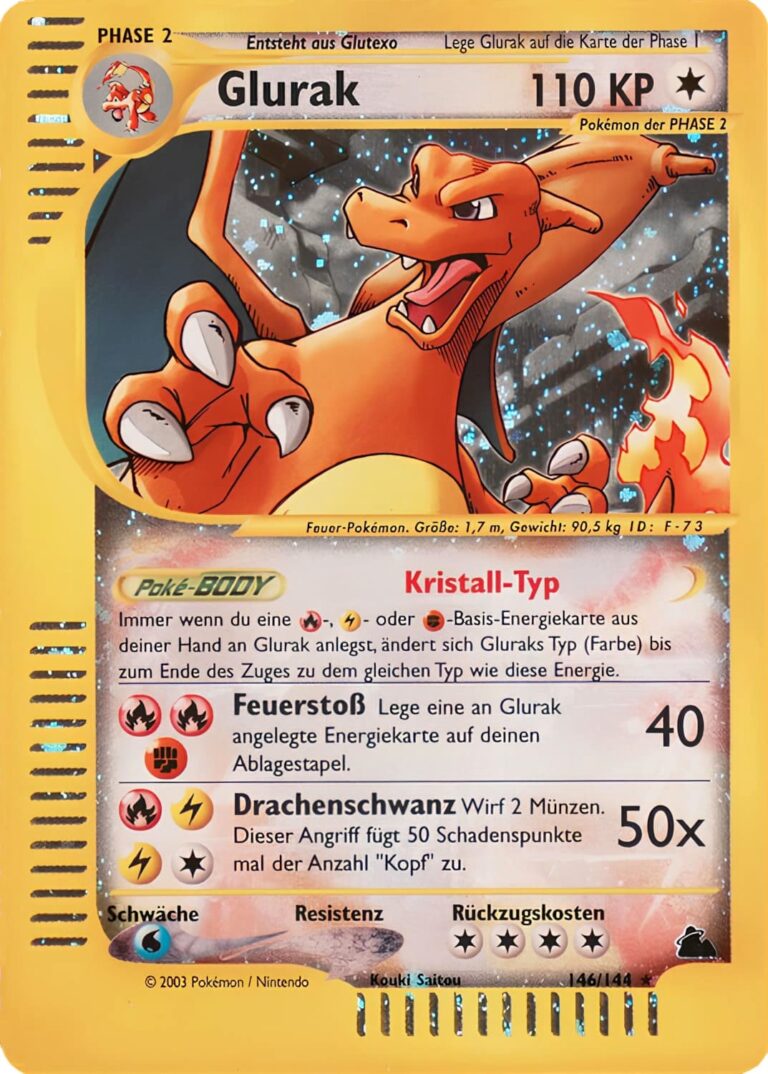 Kristall-Glurak_146-144_Skyridge-Holo-Pokémon-Karte_Deutsch_2003