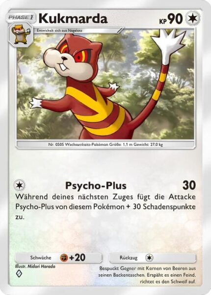 Kukmarda-136-155-B3-Pulsierende-Aura-Pokémon-TCG-Sammelkartenspiel-Pocket-Karte-Deutsch