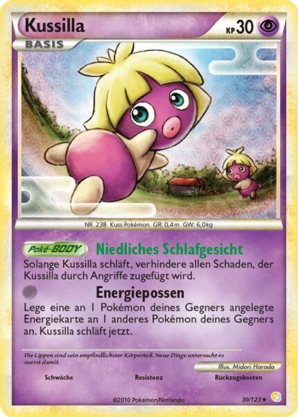 Kussilla-30-123-Heartgold-Soulsilver-Baby-Pokémon-Karte-Deutsch-TCG-Sammelkartenspiel
