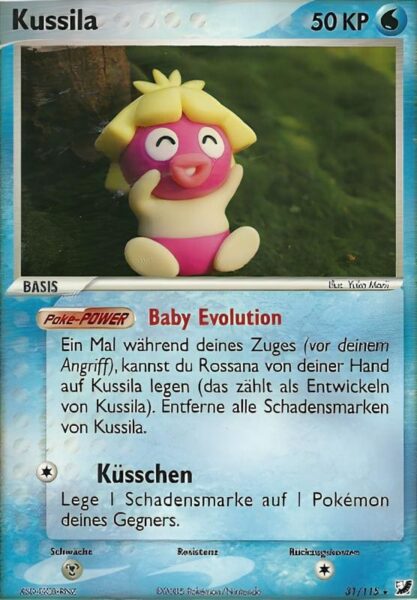Kussilla-31-115-EX-Verborgene-Mächte-Baby-Pokémon-Karte-Deutsch-TCG-Sammelkartenspiel