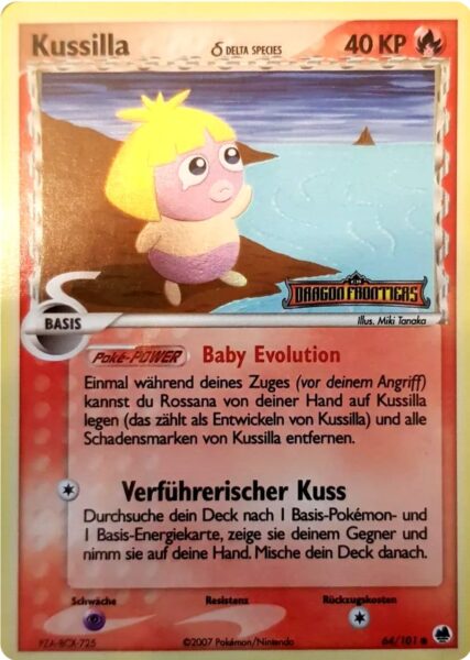 Kussilla-64-101-EX-Dragon-Frontiers-Baby-Pokémon-Karte-Deutsch-TCG-Sammelkartenspiel
