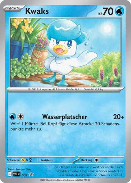 Kwaks-SVP-DE-003-Black-Star-Promokarte-Pokémon-Karte-TCG-Sammelkartenspiel
