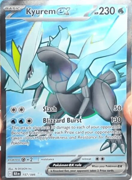 Kyurem-ex-157-086-BLK-Black-Bolt-Schwarze-Blitze-Pokémon-Karte-Englisch
