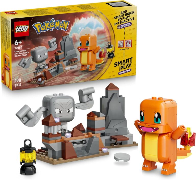 LEGO-Pokémon-Glumandas-und-Kleinsteins-Höhlenduell-Set-Bausatz