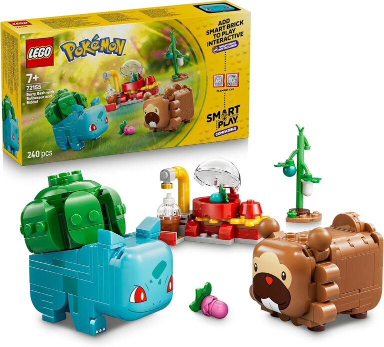LEGO-Pokémon-SMART-Play-Beerenfeete-Bisasam-Bidiza-Bausatz-Set-Figuren