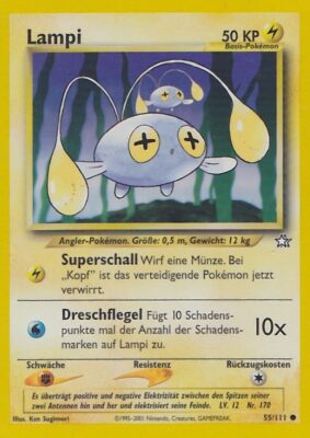 Lampi_55-111_Neo-Genesis_Pokémon-Karte_Deutsch