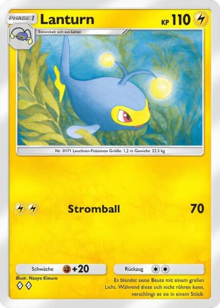 Lanturn-058-155-B3-Pulsierende-Aura-Pokémon-TCG-Sammelkartenspiel-Pocket-Karte-Deutsch