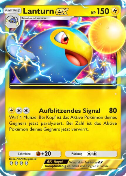 Lanturn-ex-065-161-Weisheit-von-Meer-und-Himmel-A4-Pokémon-TCG-Sammelkartenspiel-Pocket-Karte