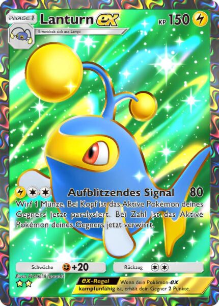 Lanturn-ex-189-161-Weisheit-von-Meer-und-Himmel-A4-Pokémon-TCG-Sammelkartenspiel-Pocket-Karte