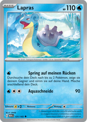 Lapras-131-165-Pokémon-Karmesin-Purpur-151-MEW-DE-Pokémon-Karte-Karten-Deutsch