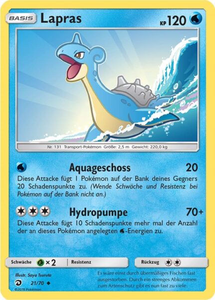 Lapras-21-70-Majestät-der-Drachen-Pokémon-Karte-Deutsch-TCG-Sammelkartenspiel