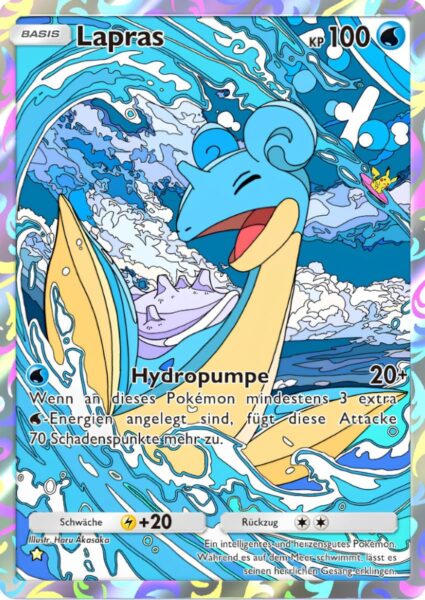 Lapras-234-Pokémon-TCG-Sammelkartenspiel-Pocket-Unschlagbare-Gene-Full-Art-Digitale-Karte