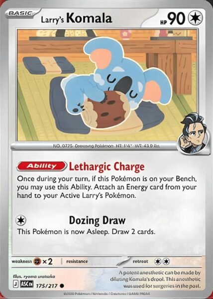 Larrys-Komala-175-217-Ascended-Heroes-Erhabene-Helden-Pokémon-Karte-Englisch
