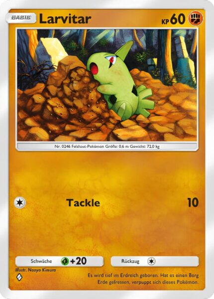 Larvitar-103-161-Weisheit-von-Meer-und-Himmel-A4-Pokémon-TCG-Sammelkartenspiel-Pocket-Karte