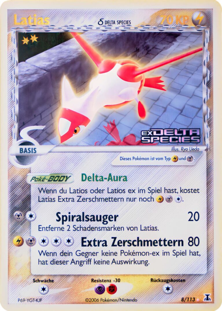 Latias-8-113-EX-Delta-Species-Holo-Pokémon-Karte-Deutsch