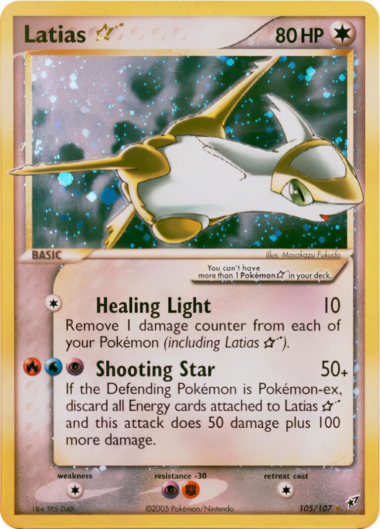 Latias-Goldstar-105-107-EX-Deoxys-Holo-Pokémon-Karte-Englisch