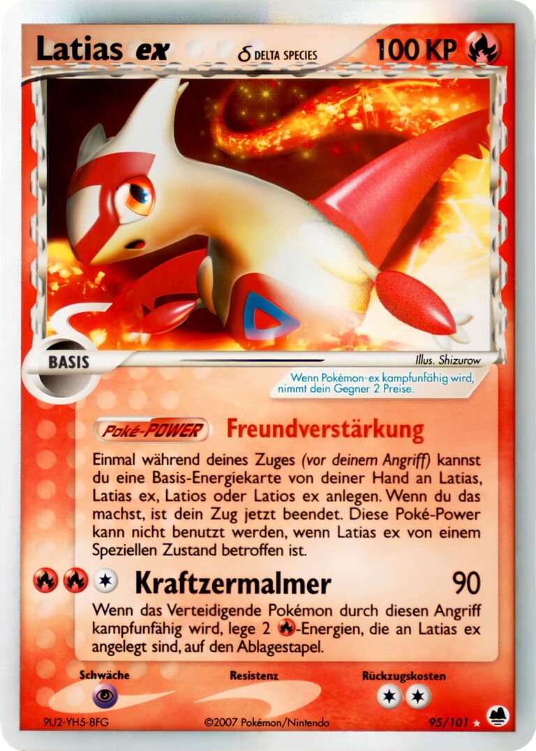 Latias-ex-95-101-Delta-Species-EX-Dragon-Frontiers-Pokémon-Karte-Deutsch-TCG