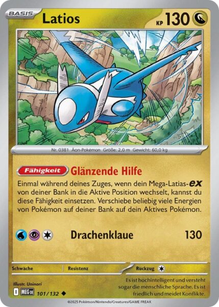 Latios-101-132-MEG-DE-Mega-Entwicklung-Pokémon-Karte-Deutsch
