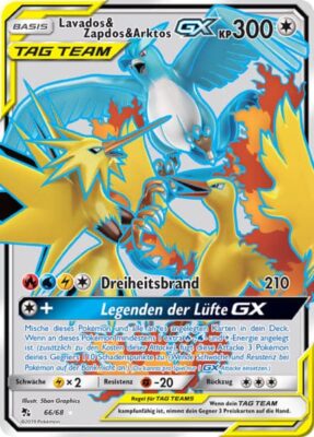 Lavados_&_Zapdos_&_Arktos-GX_Verborgenes_Schicksal_66-68_Pokémon-Karte