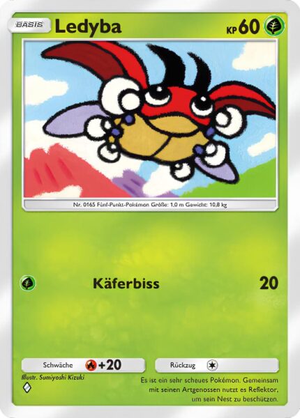Ledyba-011-161-Weisheit-von-Meer-und-Himmel-A4-Pokémon-TCG-Sammelkartenspiel-Pocket-Karte