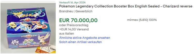 Legendary-Collection-Booster-Display-Pokémon-eBay-Verkäufe-Verkauf-April-2024