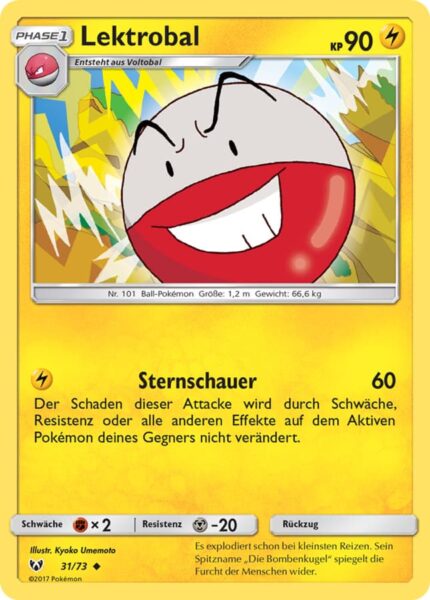 Lektrobal-31-73-Schimmernde-Legenden-Pokémon-Karte-Deutsch-TCG-Sammelkartenspiel