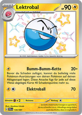 Lektrobal_134-091_PAF-DE_Shiny_Schillernd_Paldeas-Schicksale_Pokémon-Karte_Deutsch