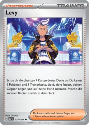Levy-174-191-SSP-DE-Karmesin-Purpur-Stürmische-Funken-Pokémon-Karte-Deutsch-TCG