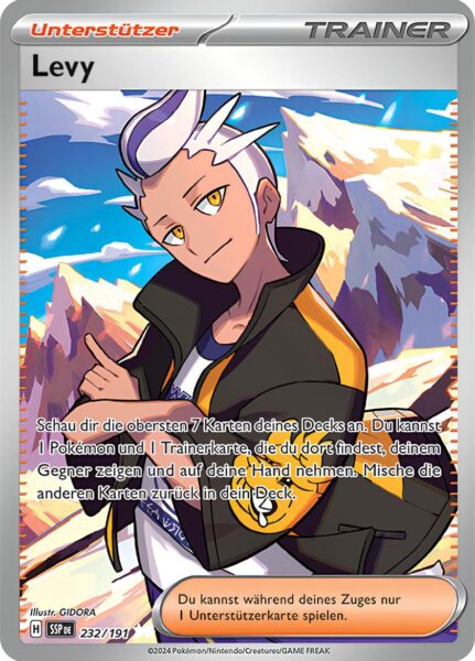 Levy-232-191-SSP-DE-Karmesin-Purpur-Stürmische-Funken-Full-Art-Pokémon-Karte-Deutsch
