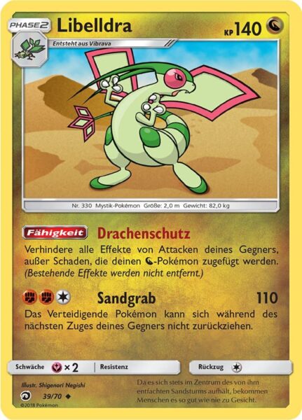 Libelldra-39-70-Majestät-der-Drachen-Pokémon-Karte-Deutsch-TCG-Sammelkartenspiel