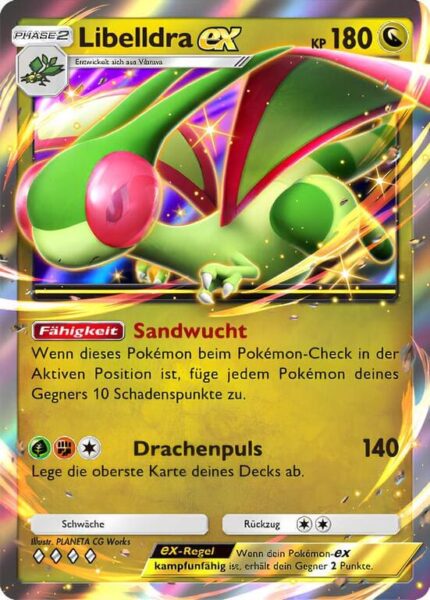 Libelldra-ex-126-155-B3-Pulsierende-Aura-Pokémon-TCG-Sammelkartenspiel-Pocket-Karte-Deutsch