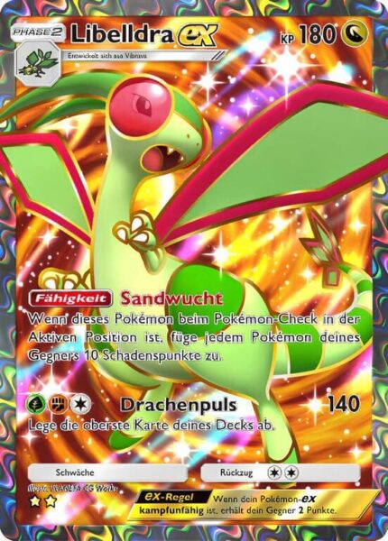 Libelldra-ex-188-155-B3-Pulsierende-Aura-Pokémon-TCG-Sammelkartenspiel-Pocket-Karte-Deutsch