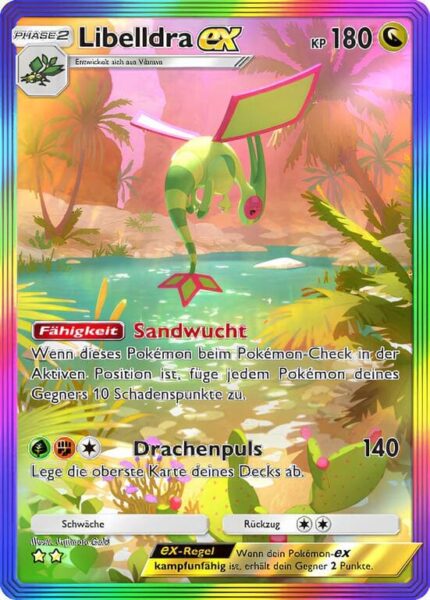 Libelldra-ex-201-155-B3-Pulsierende-Aura-Pokémon-TCG-Sammelkartenspiel-Pocket-Karte-Deutsch