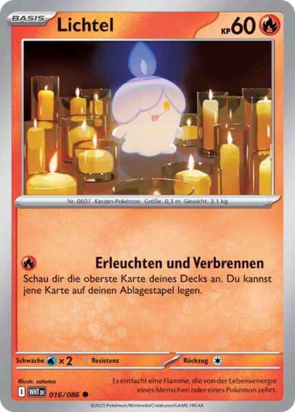 Lichtel-016-086-WHT-DE-Weiße-Flammen-Pokémon-Karte-Karmesin-Purpur-Deutsch