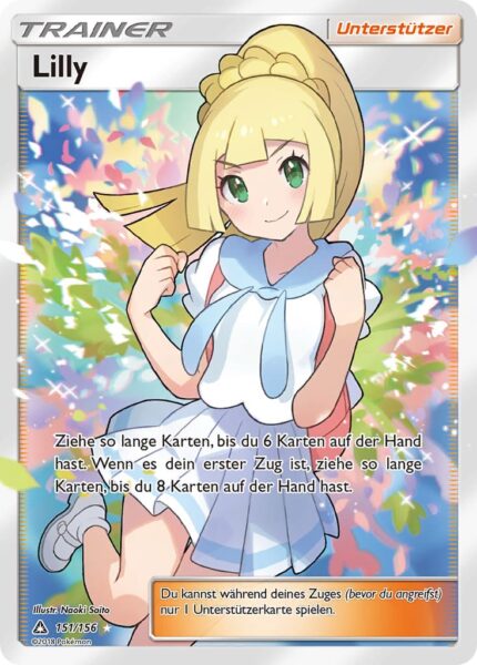 Lilly-151-156-Ultra-Prisma-Full-Art-Trainerkarte-Pokémon-Karte-Deutsch