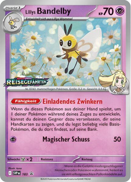 Lillys-Bandelby-SVP-DE-183-Prerelease-Promo-Pokémon-Karte-Reisegefährten