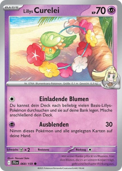 Lillys-Curelei-JTG-DE-068-159-Karmesin-Purpur-Reisegefährten-Pokémon-Karte-Deutsch