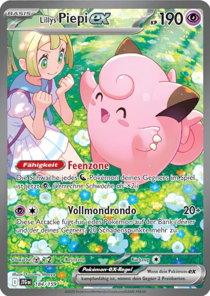 Lillys-Piepi-ex-184-159-JTG-DE-Karmesin-Purpur-Reisegefährten-Special-Illustration-Rare-Pokémon-Karte-Deutsch