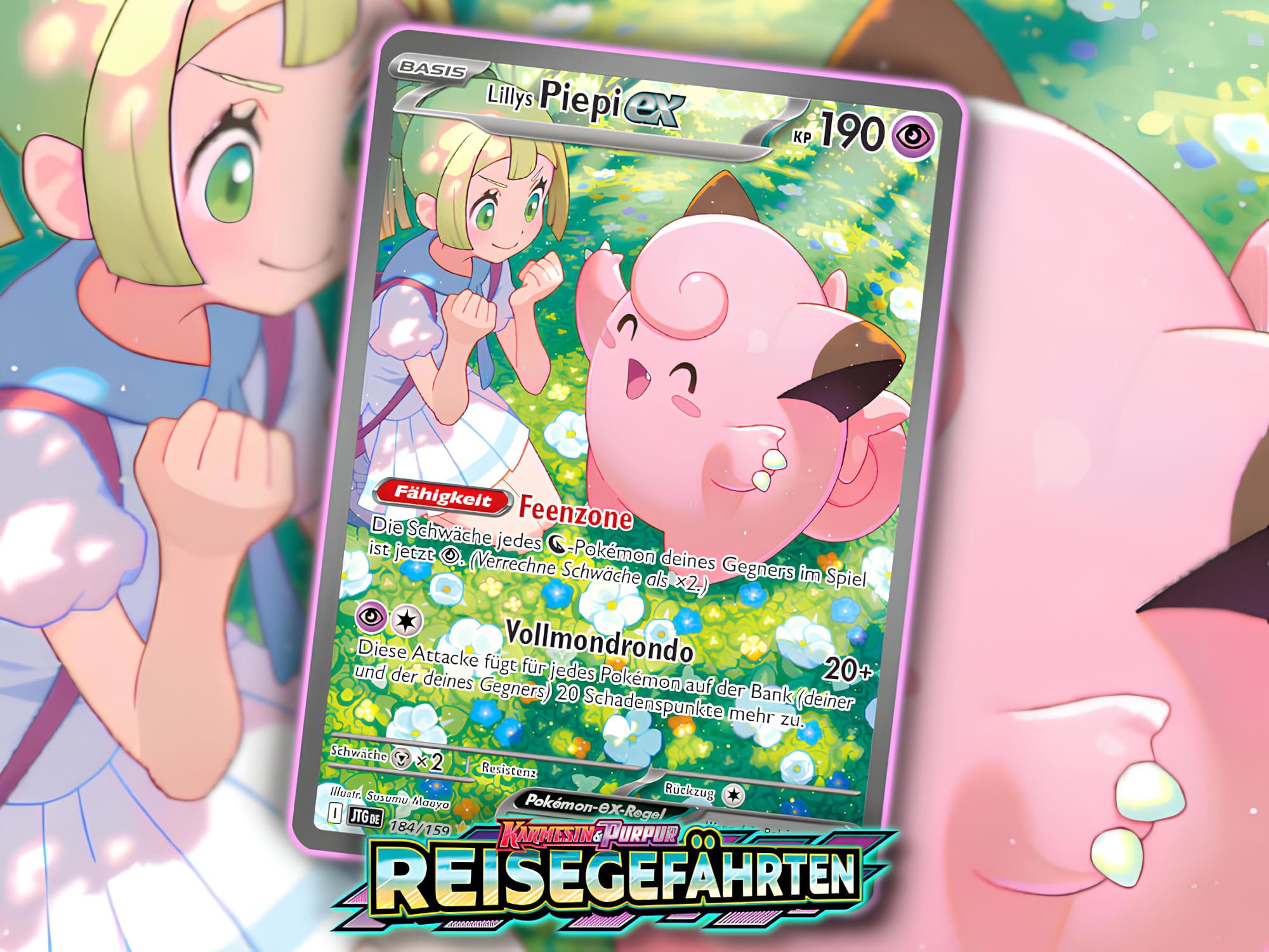 Lillys-Piepi-ex-Karmesin-Purpur-Reisegefährten-Special-Illustration-Rare-Pokémon-Karte-Deutsch