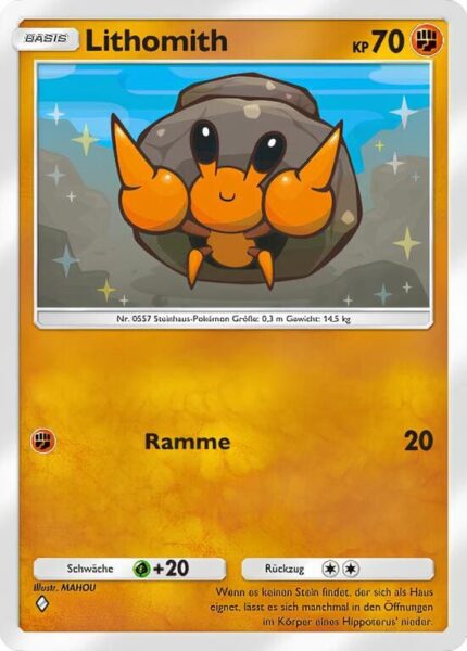 Lithomith-087-155-B3-Pulsierende-Aura-Pokémon-TCG-Sammelkartenspiel-Pocket-Karte-Deutsch