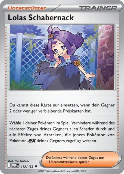 Lolas-Schabernack-113-132-MEG-DE-Mega-Entwicklung-Pokémon-Karte-Deutsch