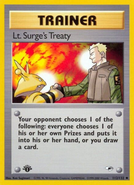 Lt.-Surges-Treaty-112-132-Gym-Heroes-Pokémon-Karte-Englisch-TCG-Sammelkartenspiel-2000