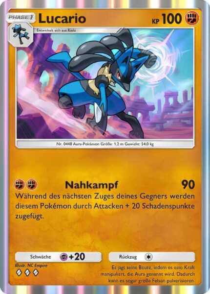 Lucario-080-155-B3-Pulsierende-Aura-Pokémon-TCG-Sammelkartenspiel-Pocket-Karte-Deutsch