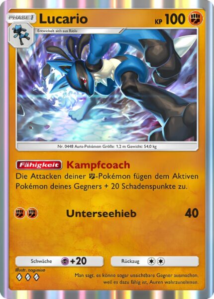 Lucario-092-207-Kollision-von-Raum-und-Zeit-Pokémon-TCG-Sammelkartenspiel-Pocket-Karte