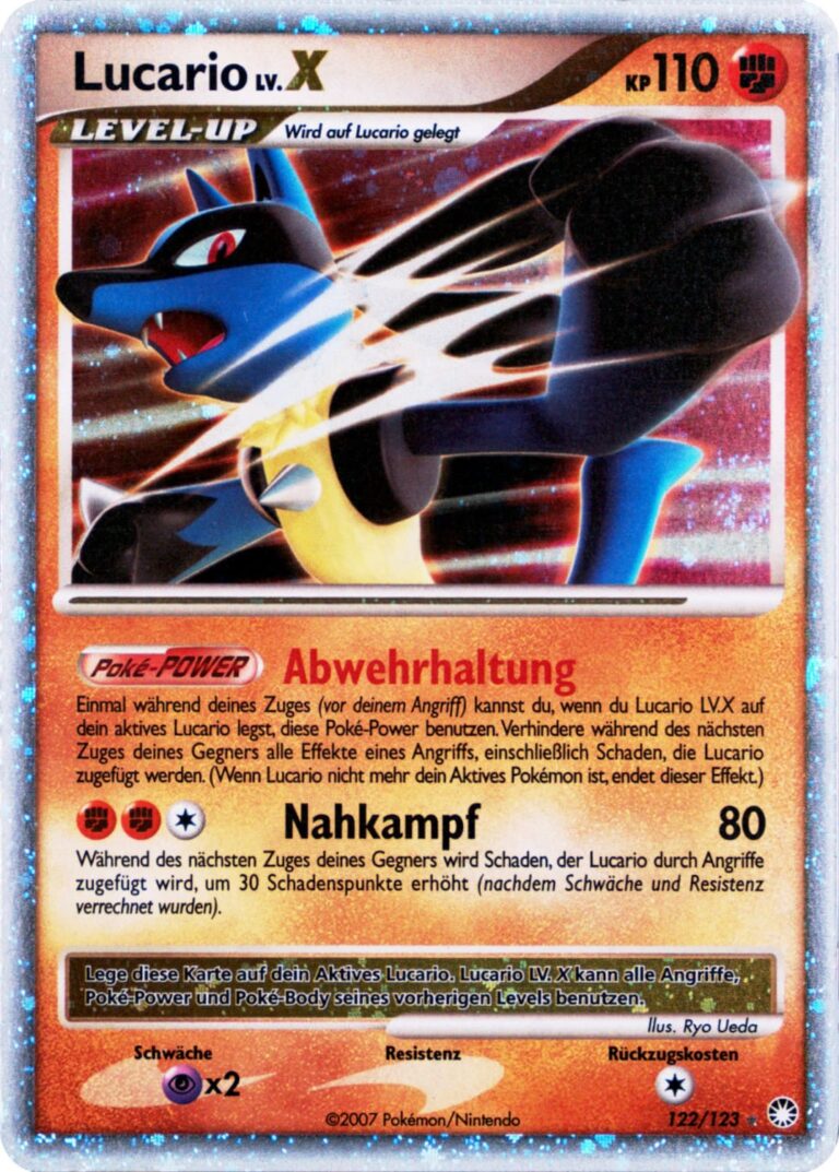 Lucario-LV.X-122-123-Geheimnisvolle-Schätze-Pokémon-Karte-Deutsch
